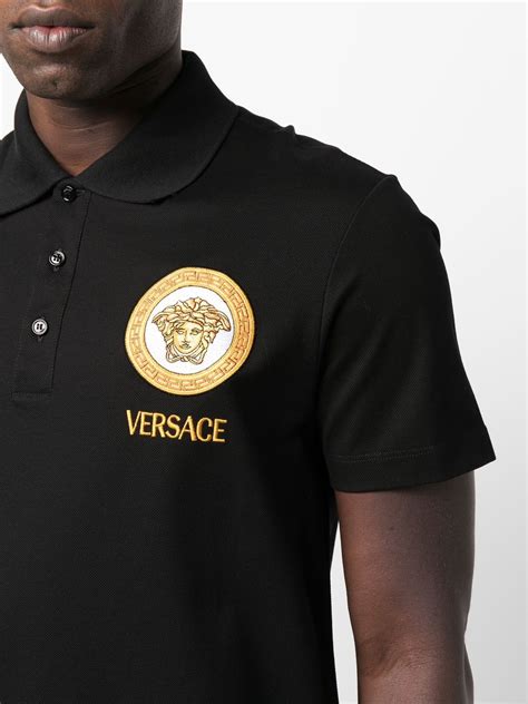 versace sport polo shirt|Versace polo shirt medusa.